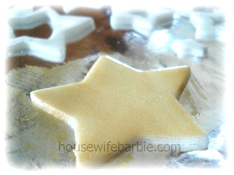 An American Housewife Glitter Fondant Stars for Cakes Shimmering and