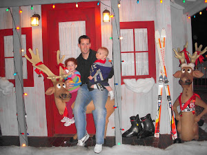 Snow skiing with the reindeer