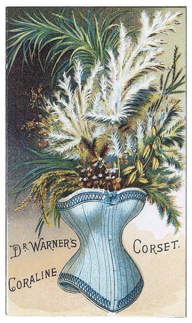 A very odd vase. Lovely (yet unrealistic) corset, though.