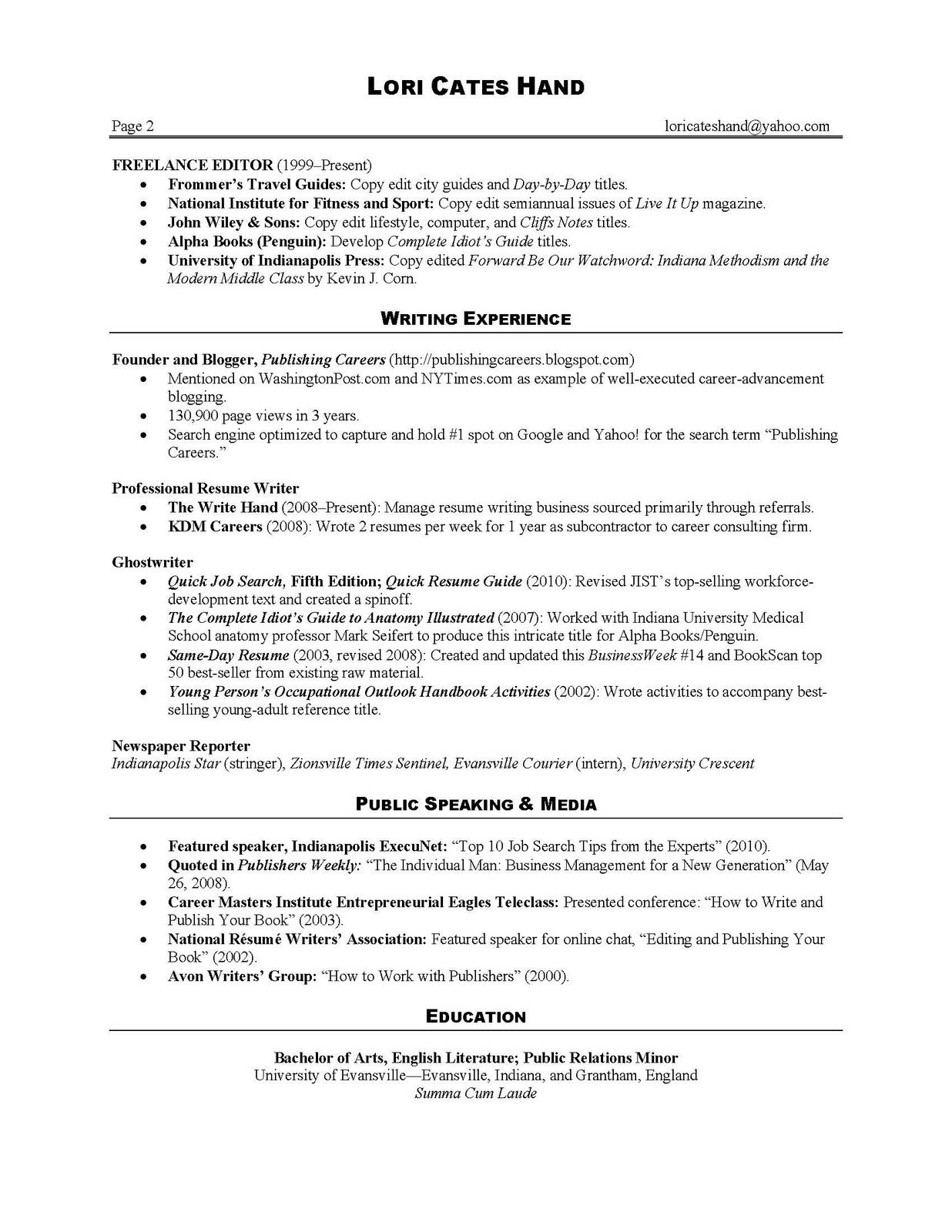 resume business cards