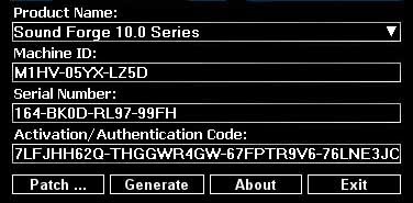Sound Forge 10 Serial Number