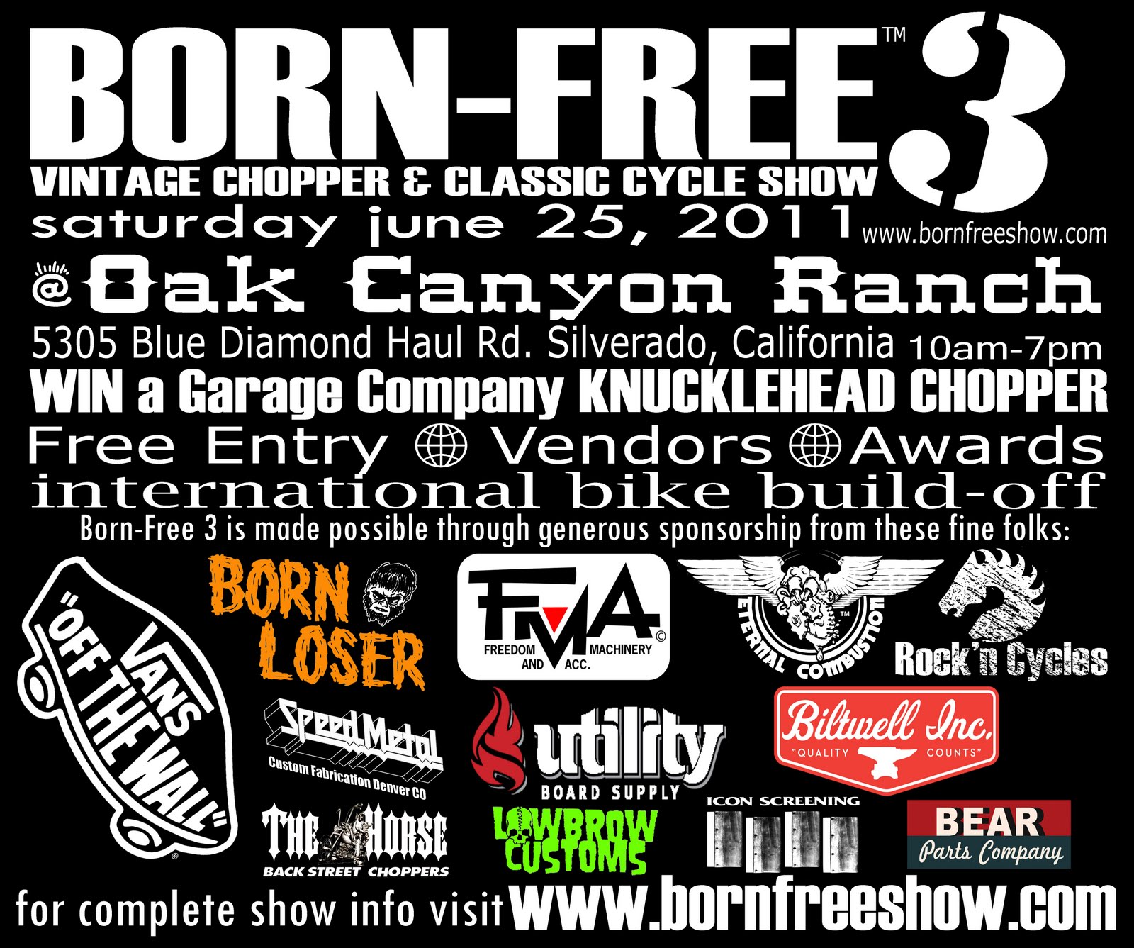 born free flyer born free motorcycle show born free flyer