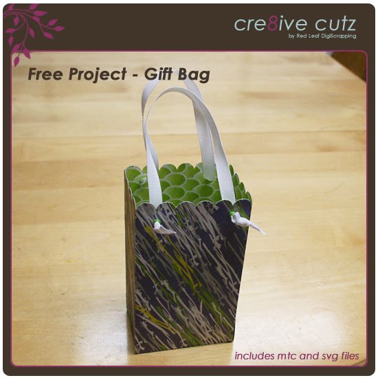 Cre8ive Cutz 3d Svg Cutting Files For Electronic Cutting Machines Free Project Scalloped Gift Bag