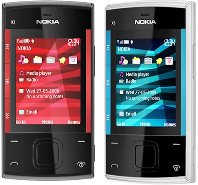 Touchscreen Smartphone Nokia X3 and X6