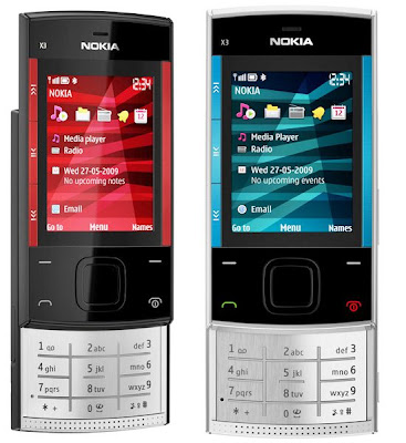 Touchscreen Smartphone Nokia X3 and X6