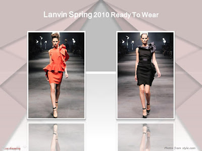 Lanvin Spring 2010 Ready To Wear ruffles dress