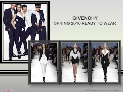 Givenchy Spring 2010 Ready To Wear jumpsuit, georgette pants, dress