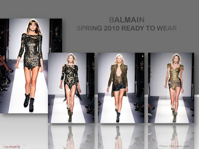 Balmain Spring 2010 Ready To Wear sequined mini dress