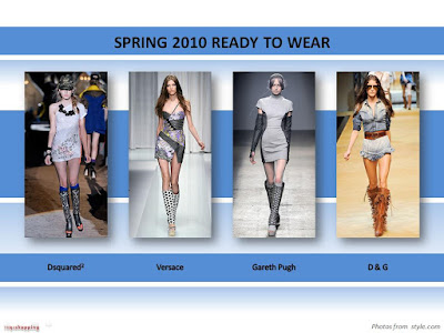 Spring 2010 Ready To Wear shoes booties sandals Dsquared2 Versace Gareth Pugh D & G