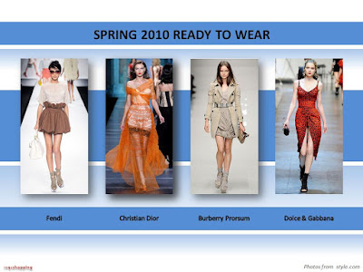 Spring 2010 Ready To Wear shoes booties sandals Fendi Christian Dior Burberry Prorsum Dolce & Gabbana