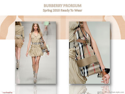 Burberry Prorsum Spring 2010 Ready-To Wear chiffon knotted dress