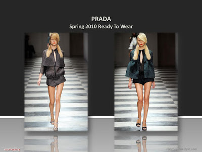 Prada Spring 2010 Ready To Wear black jackets and shorts