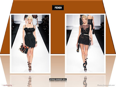 Fendi Spring 2010 Ready To Wear black mini dress