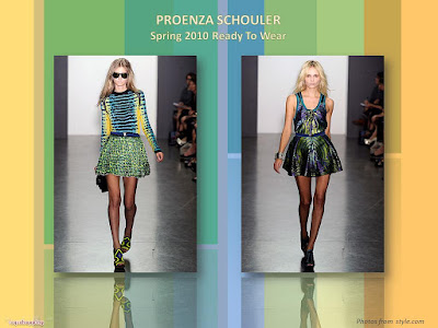 Proenza Schouler Spring 2010 Ready To Wear ruffles skirt and mini dress