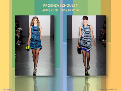 Proenza Schouler Spring 2010 Ready To Wear tiered with fringe dress