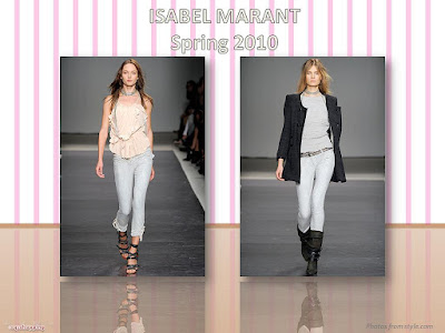 Isabel Marant Spring 2010 Ready To Wear fuchsia pink pants and jacket