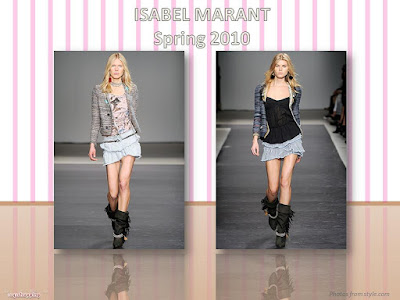 Isabel Marant Spring 2010 Ready To Wear jacket and mini-skirt