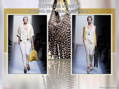 Bottega Veneta Spring 2010 Ready To Wear Cigar Ivory Moro Tie-Dye Nappa Umbria Bag