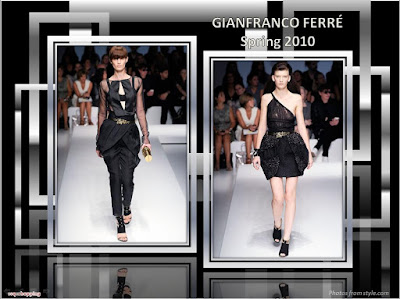 Gianfranco Ferre Spring 2010 Ready To Wear pants and dress