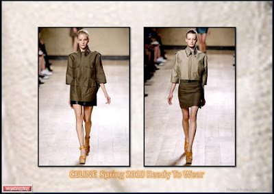 Celine Spring 2010 Ready To Wear Phoebe Philo leather dress