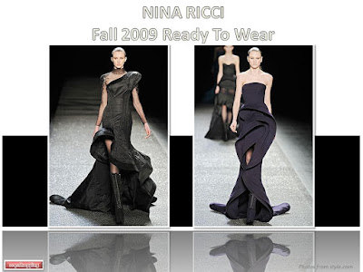 Nina Ricci Fall 2009 Olivier Theyskens gown