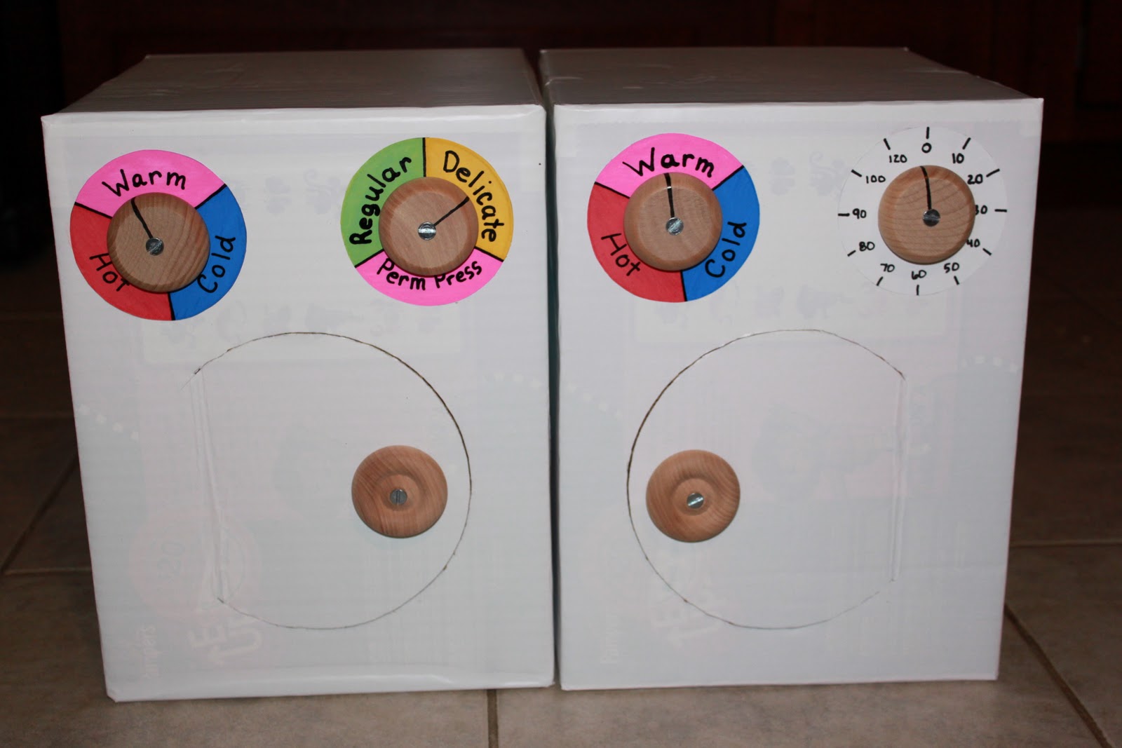 Craftin' Texan Cardboard Washer and Dryer