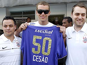 HOMENAGEM DO TIMÃO PARA O CESÃO(rss)NO SÁBADO DURANTE O JOSÉ FINKEL