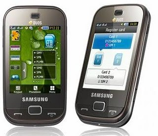 Samsung B5722 Samsung Dual SIM Touch Screen