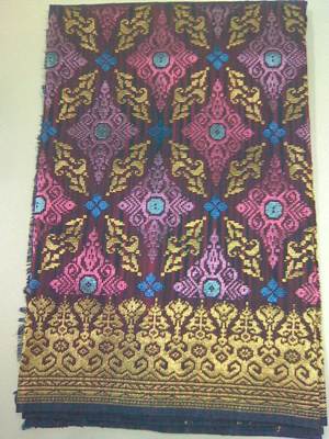 Songket Sutera Tenun Tangan (Ori Ganu)