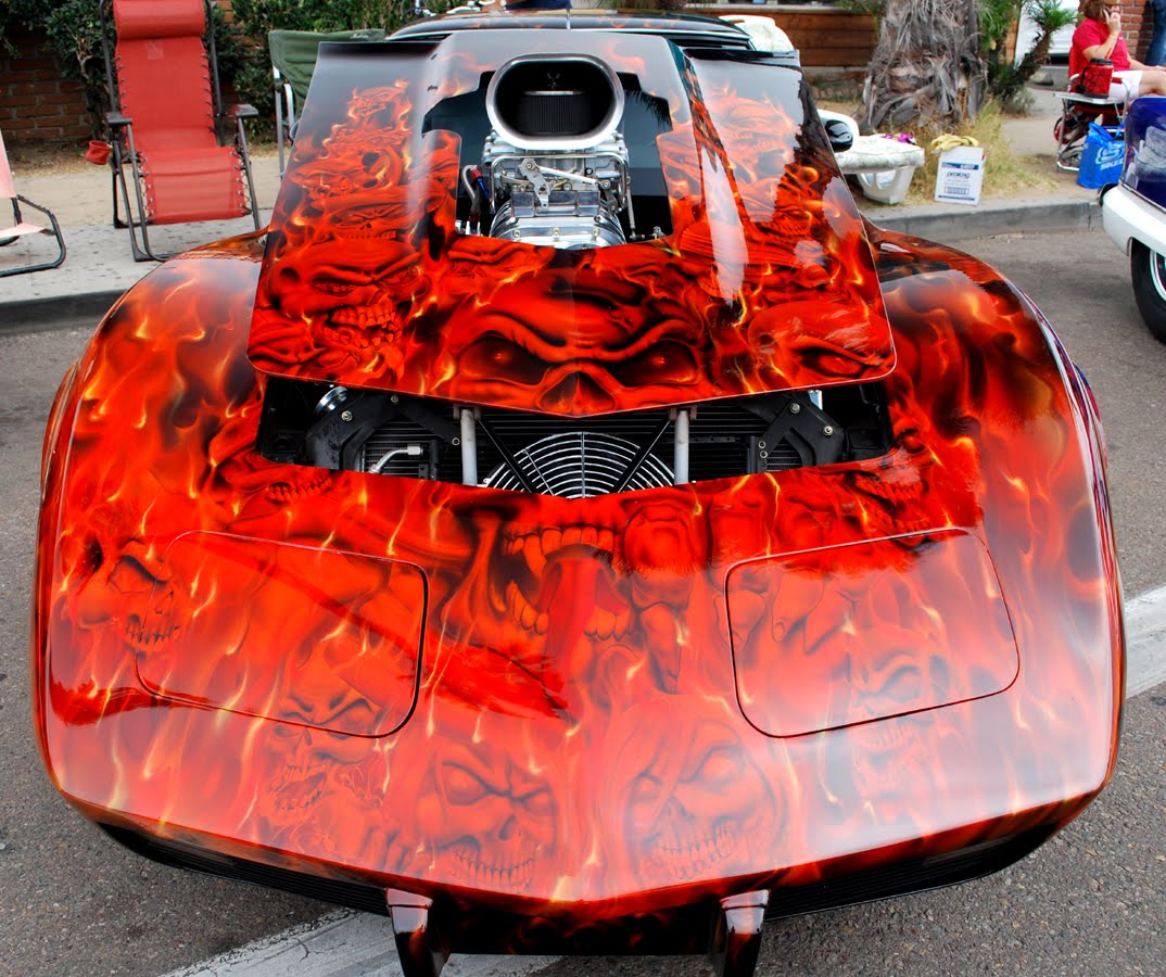 Airbrush on Muscle Car Just Airbrush