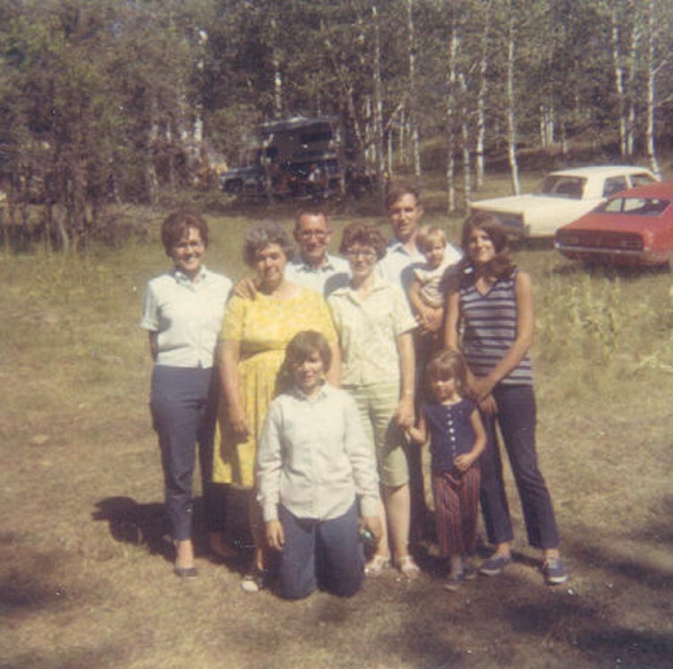 Mom and Dad and Kay and Mary and family
