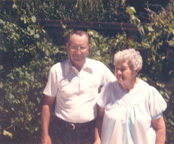 Mom and Dad in Backyard