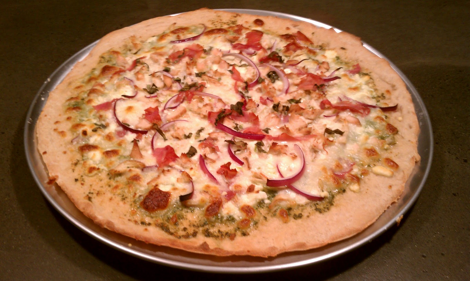 Pesto Chicken Pizza Feta