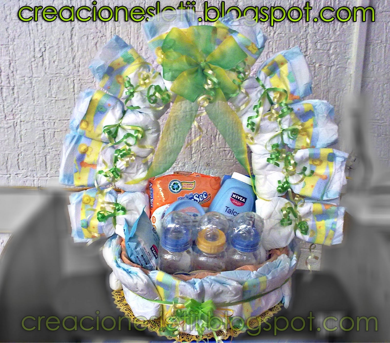 Canastas decoradas de baby shower Imagui