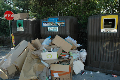 Viseu. Ecopontos. Poluição