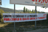 Manifestação em Guimarães, Portugal, contra a flexigurança