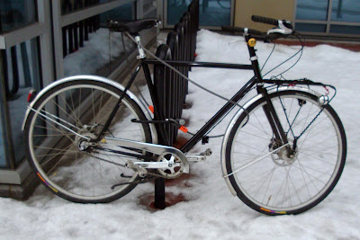 ANT bike Boston bicycle snow