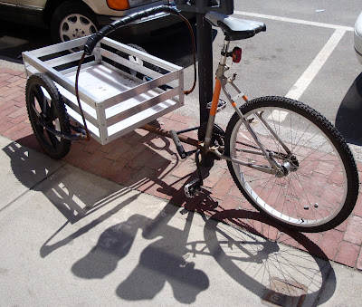 DIY homemade bike bicycle cargo utility