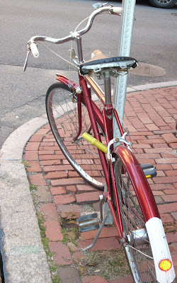 red Royal Ascot bike bicycle three speed