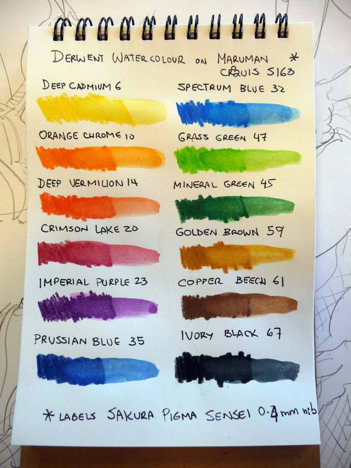 Maruman S163 Croquis Pocket Sketchbook Review Watercolor Pencils Sketch Book Watercolor Pencils Techniques