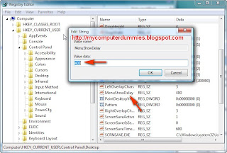 decrease menu show delay