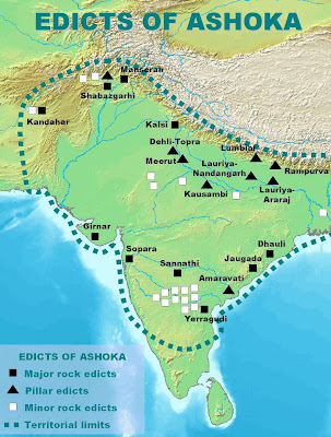 Map Mauryan Empire