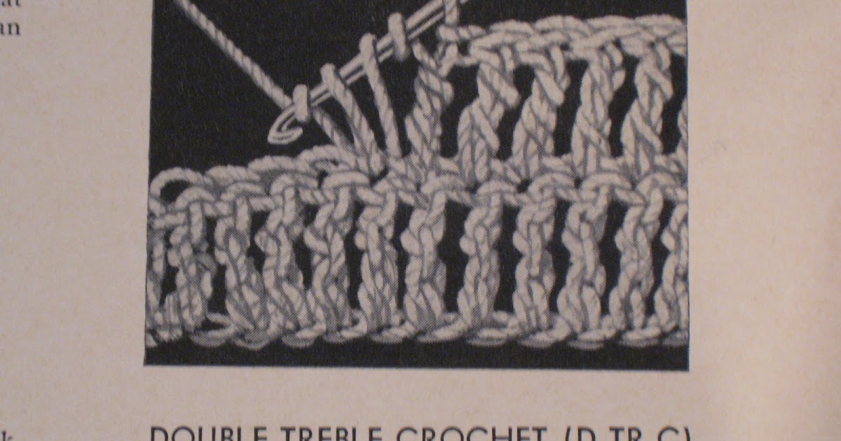 Bits and Bobs THE BLOG!: Treble Crochet Stitch, etc