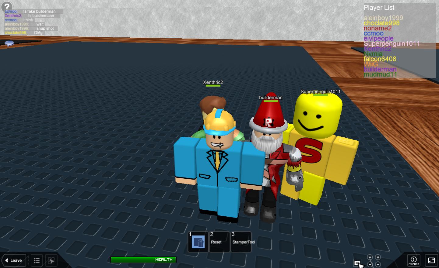 The old builderman meets new builderman! : r/roblox