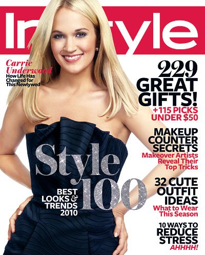 Now she is on the cover of December issue of InStyle magazine talking about 