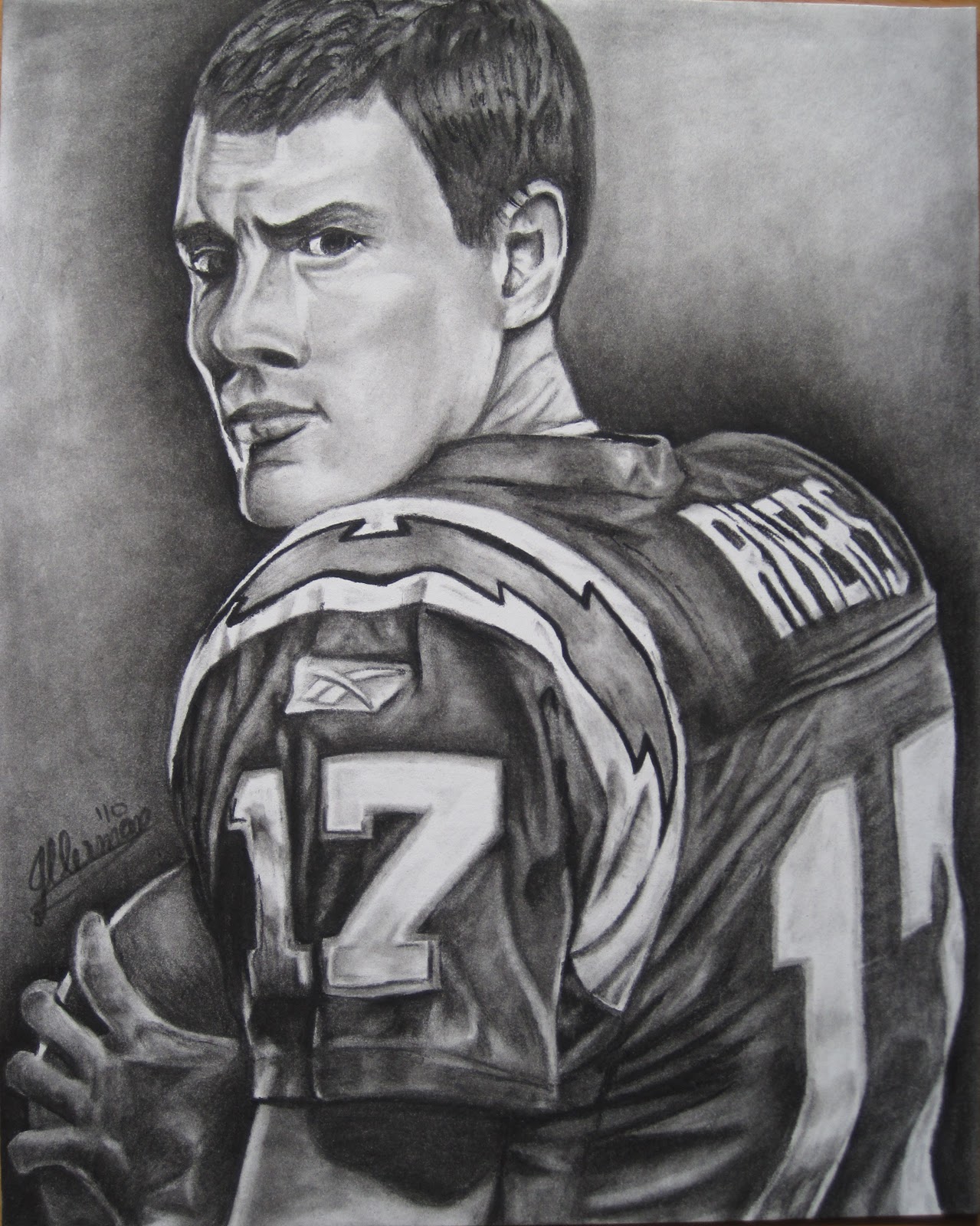 Charcoal by Jenn: Philip Rivers1279 x 1600