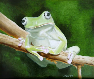 Andrea Fisher Art and Illustration: White's tree frog