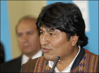 Evo Morales, kuva: Alain Bachellier, julkaistu Creative Commons -lisensillä