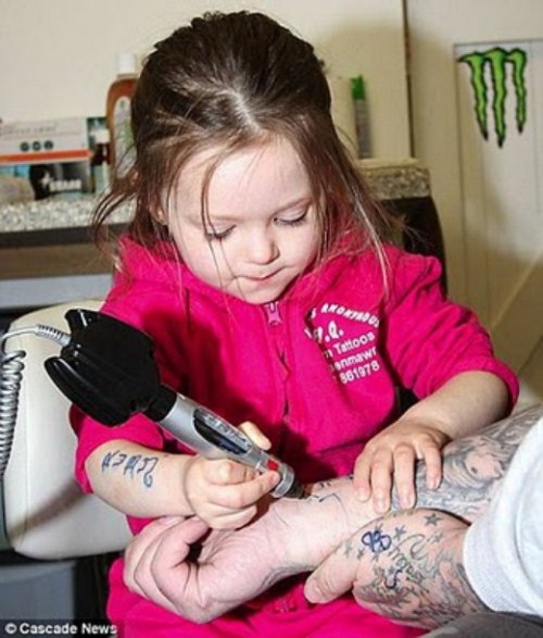  the world's youngest tattoo artist, according to published reports.