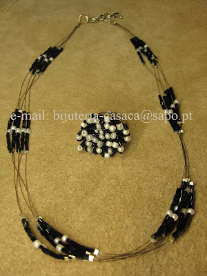 conjunto colar e anel